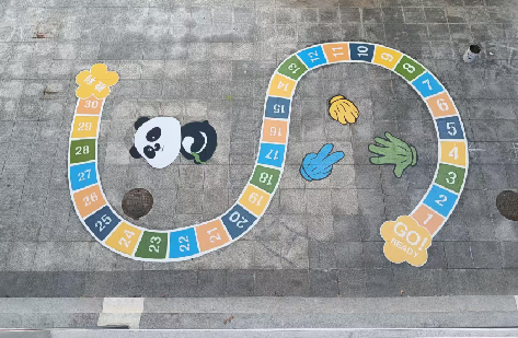 岳西地面游戏彩绘