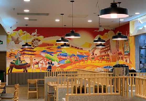 岳西商业空间彩绘介绍。