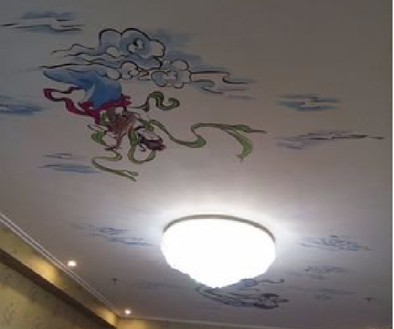 岳西如何快速绘制天花板上的手绘墙？