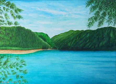 岳西在墙绘中，如何绘画绿水青山？