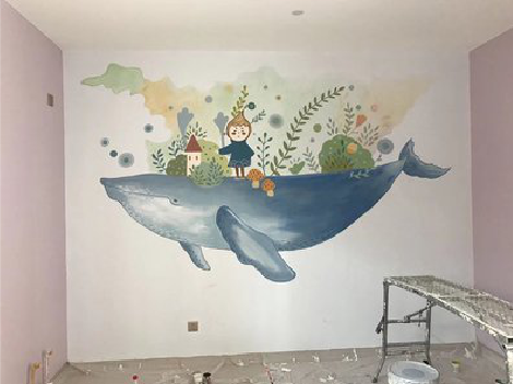 岳西手绘墙的特点及优势。